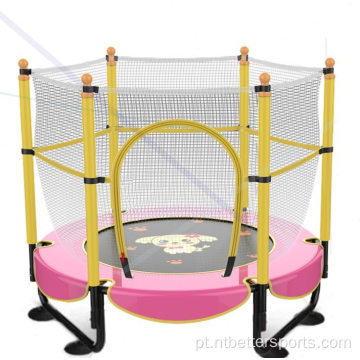 Crianças seguras de 60 polegadas mini trampolim com rede protetora